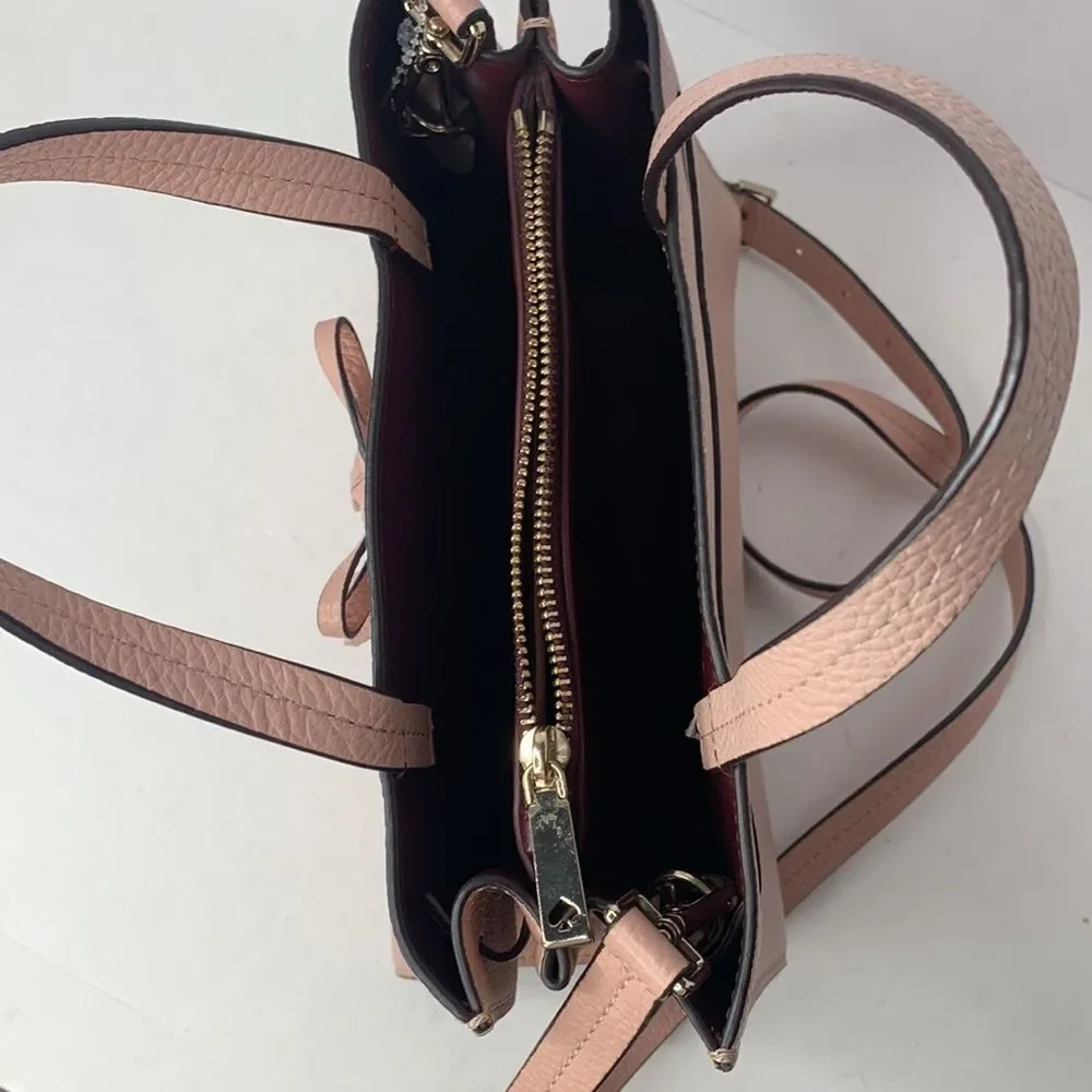 Kate Spade Hayes pink leather mini satchel bag NWOT